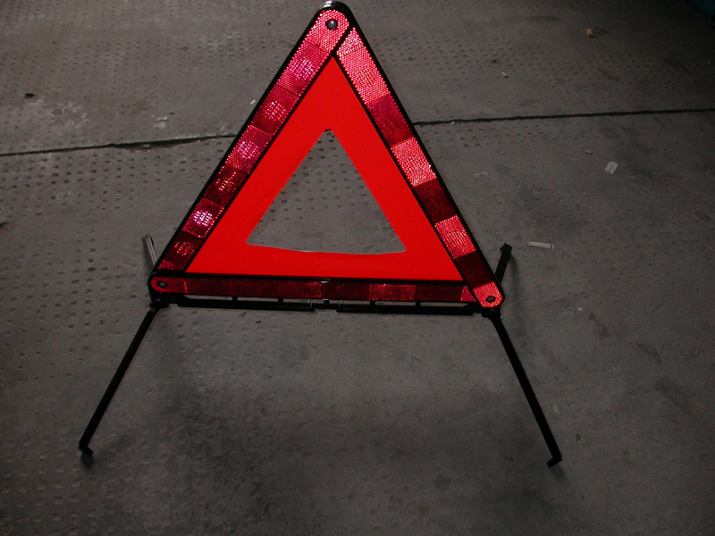 Inspection of Reflective Warning Triangle